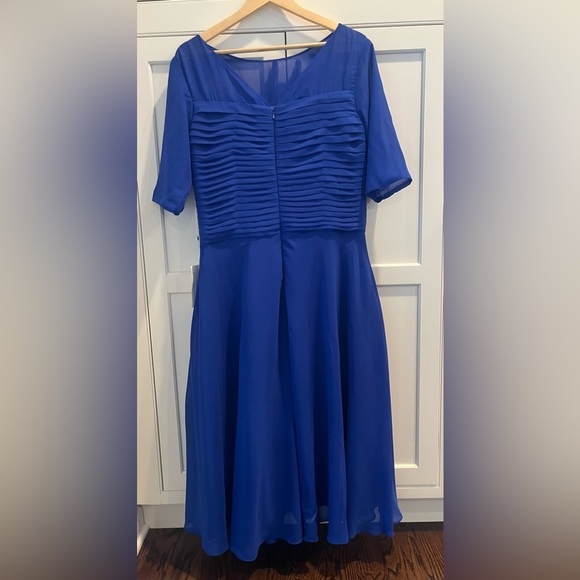 TS. Couture Womens Dress Blue Evening Gown size L/XL NWT - Picture 4 of 10